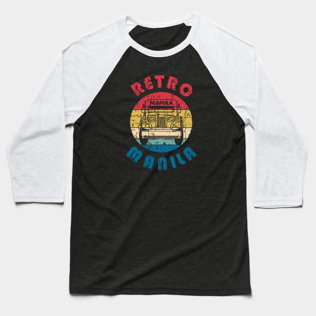 Retro Manila Vintage Baseball T-Shirt by ebayson74@gmail.com